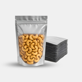 Sacos Saquinhos Metalizado Com Visor e Zip 12x19+4 Lembrancinhas Stand Up Pouch zip Hérmetico em Oferta na Shopee