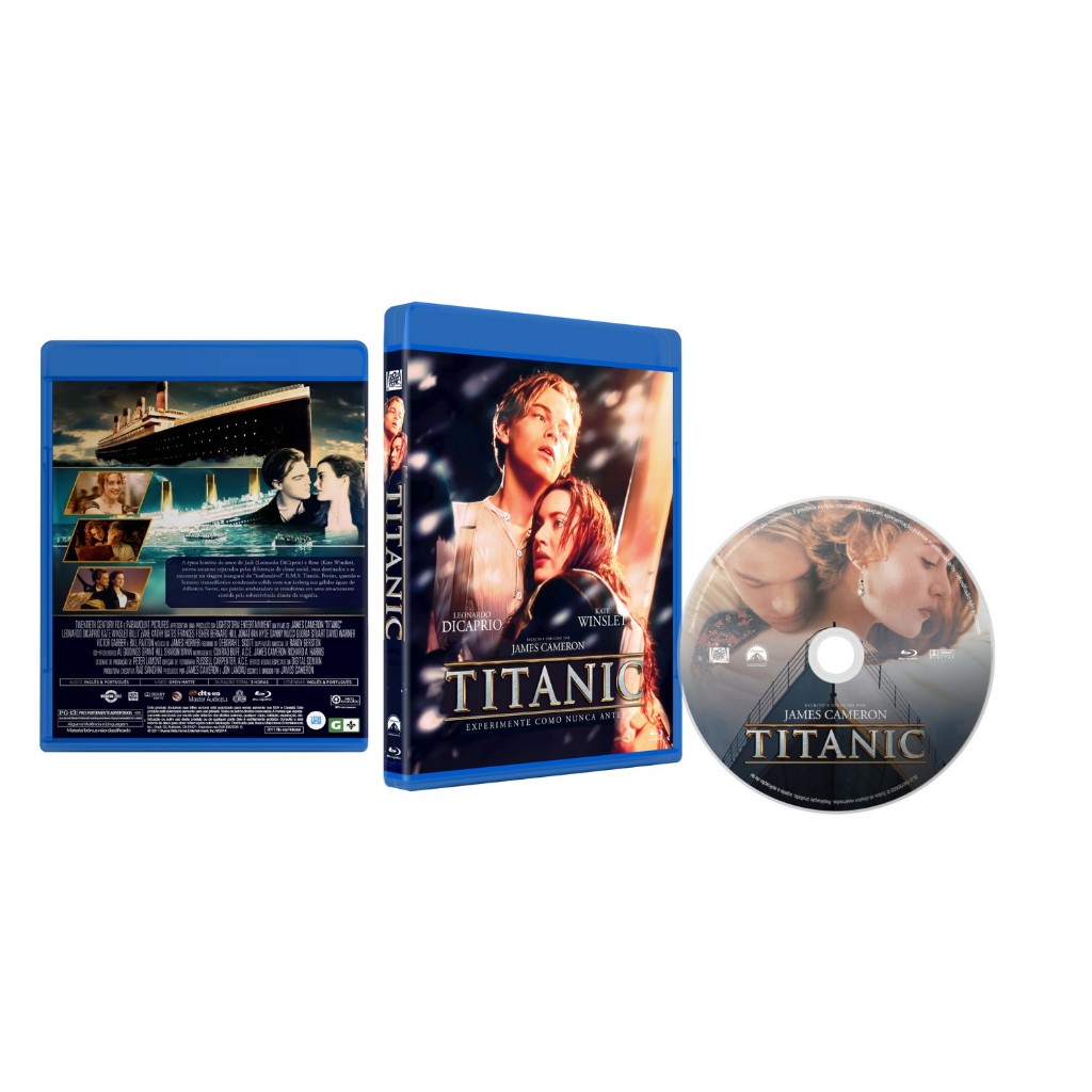 Bluray Titanic (1997) Ver Estendida Tri Áudio Fullhd C/ Luva