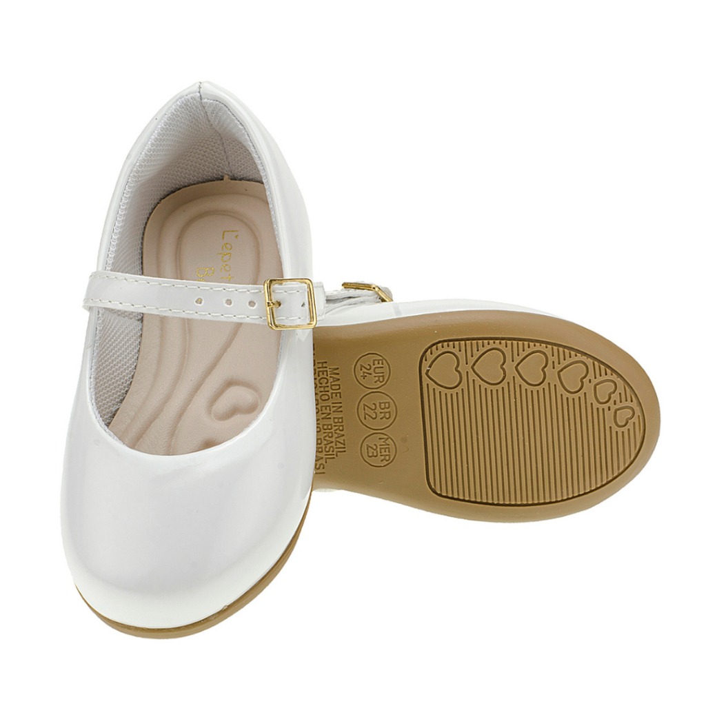 Sapatilha Infantil Feminina Batizado Casamento Super Macia e Confortável N° 18 ao 27