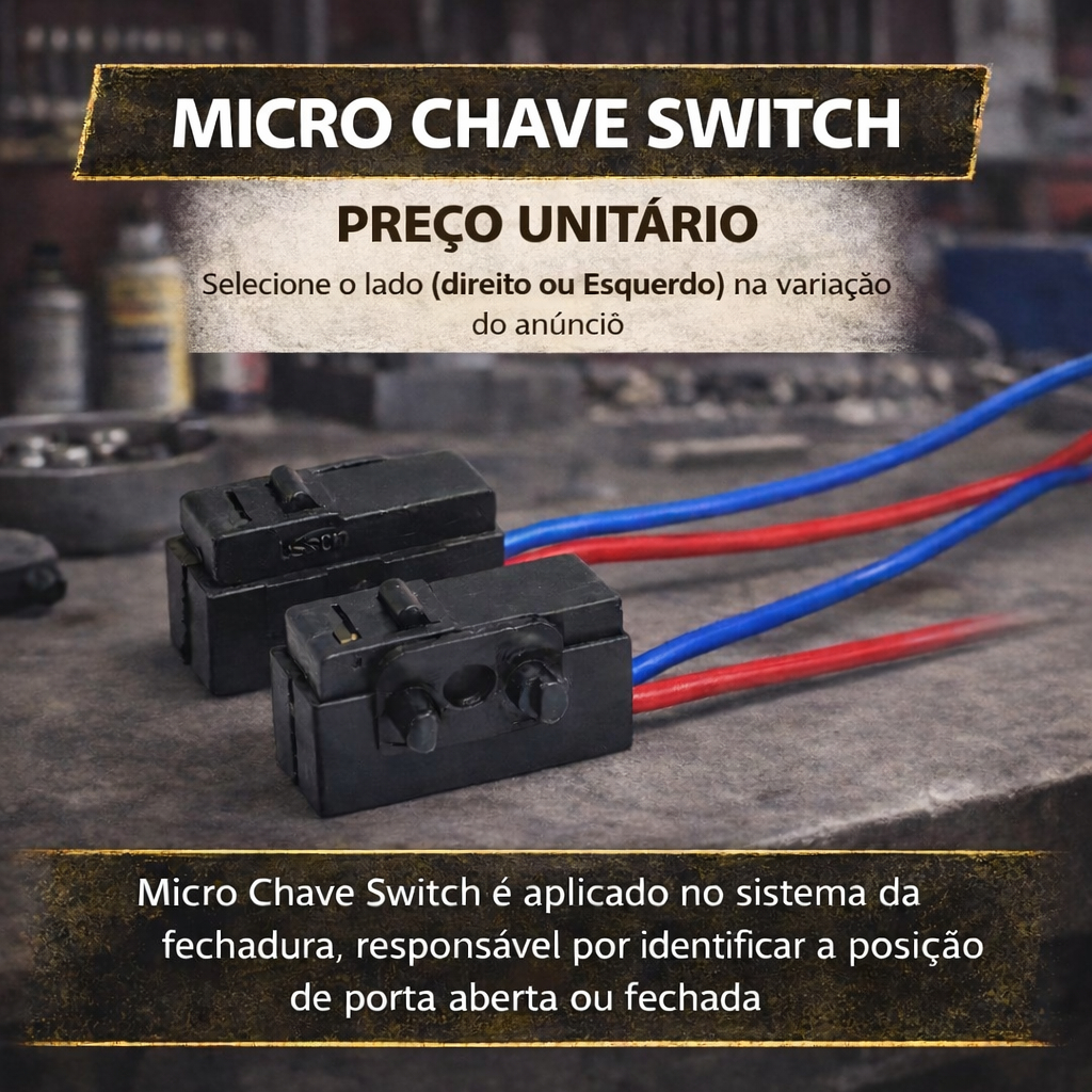 Micro Chave Switch Fechadura Porta Golf Polo Interruptor Passat em Oferta na Shopee