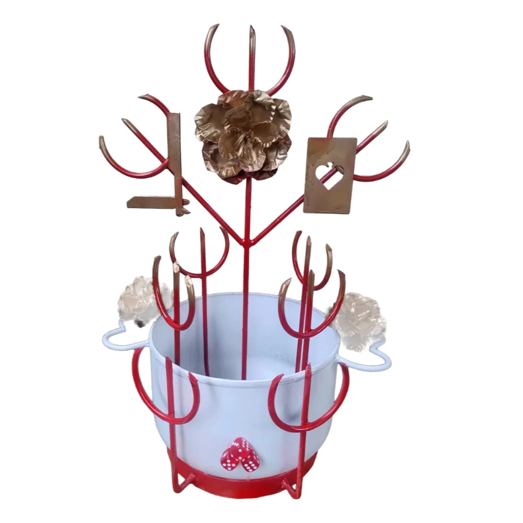 Ferramenta Pomba Gira Maria Navalha 50cm com panela Luxo