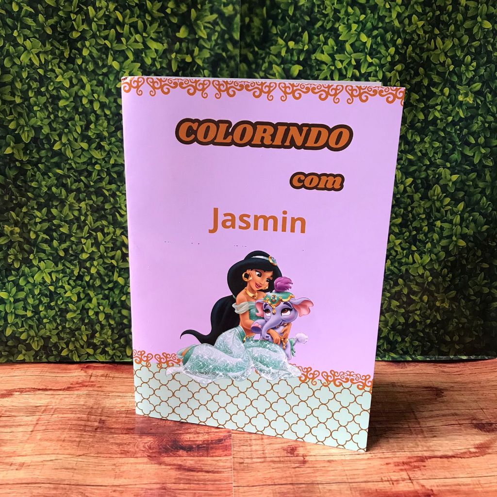 Livros de colorir PRINCESA JASMINE / PERSONALIZADOS PARA ANIVERSÁRIOS /LEMBRANCINHAS