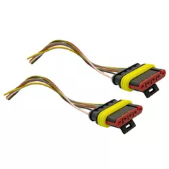 Par Chicote Conector Para Lanterna Randon Guerra Librelato 5 Vias 15cm ETE7760