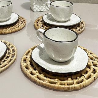 Apoio Descanso Palha de Carnaúba 20CM em Oferta na Shopee