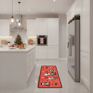 Passadeira Tapete Cozinha Antiderrapante Estampado 140x55cm | Segurança Lavável em Oferta na Shopee