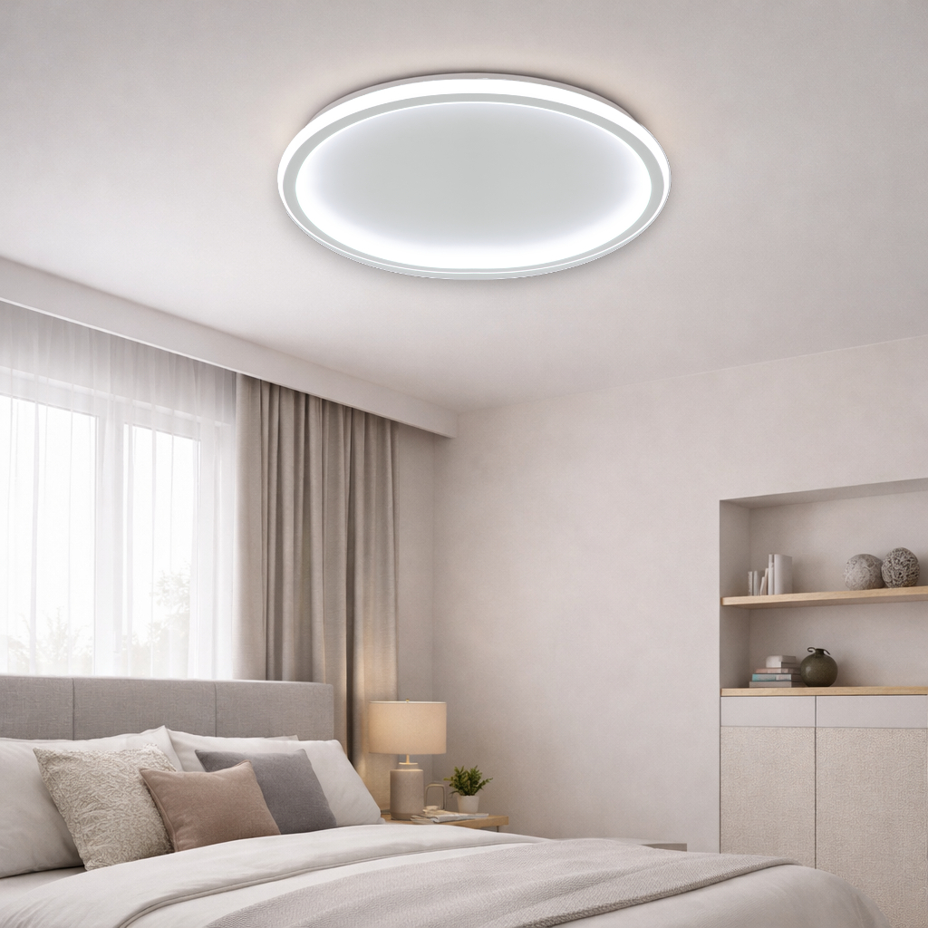 Luminária De Teto Plafon Led Sobrepor  Moderna Lustre Redondo para Corredor Sala Quarto 32W
