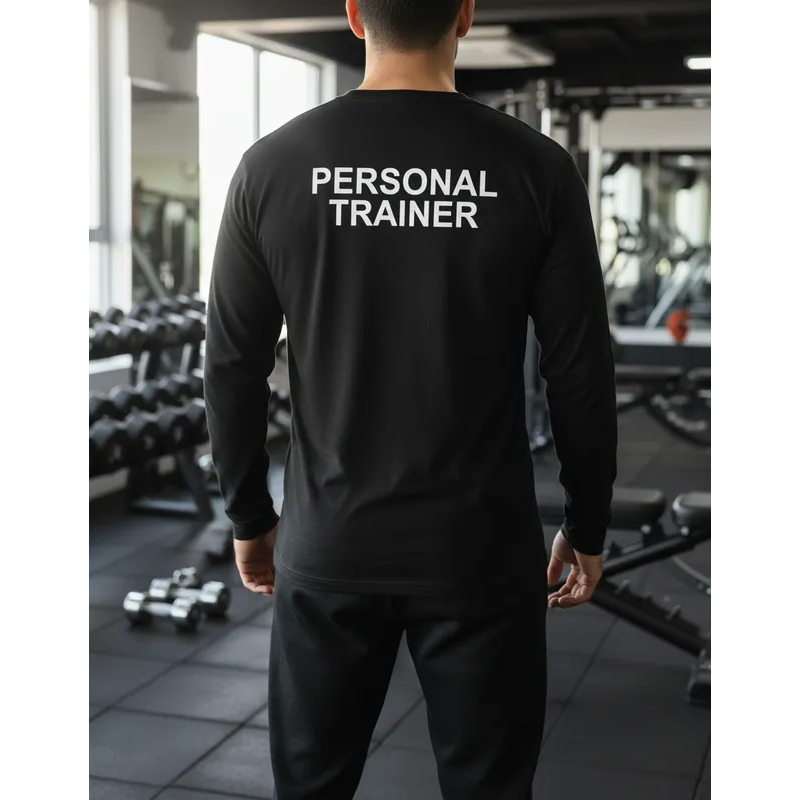 Camiseta Camisa Personal Trainer Academia Manga Comprida