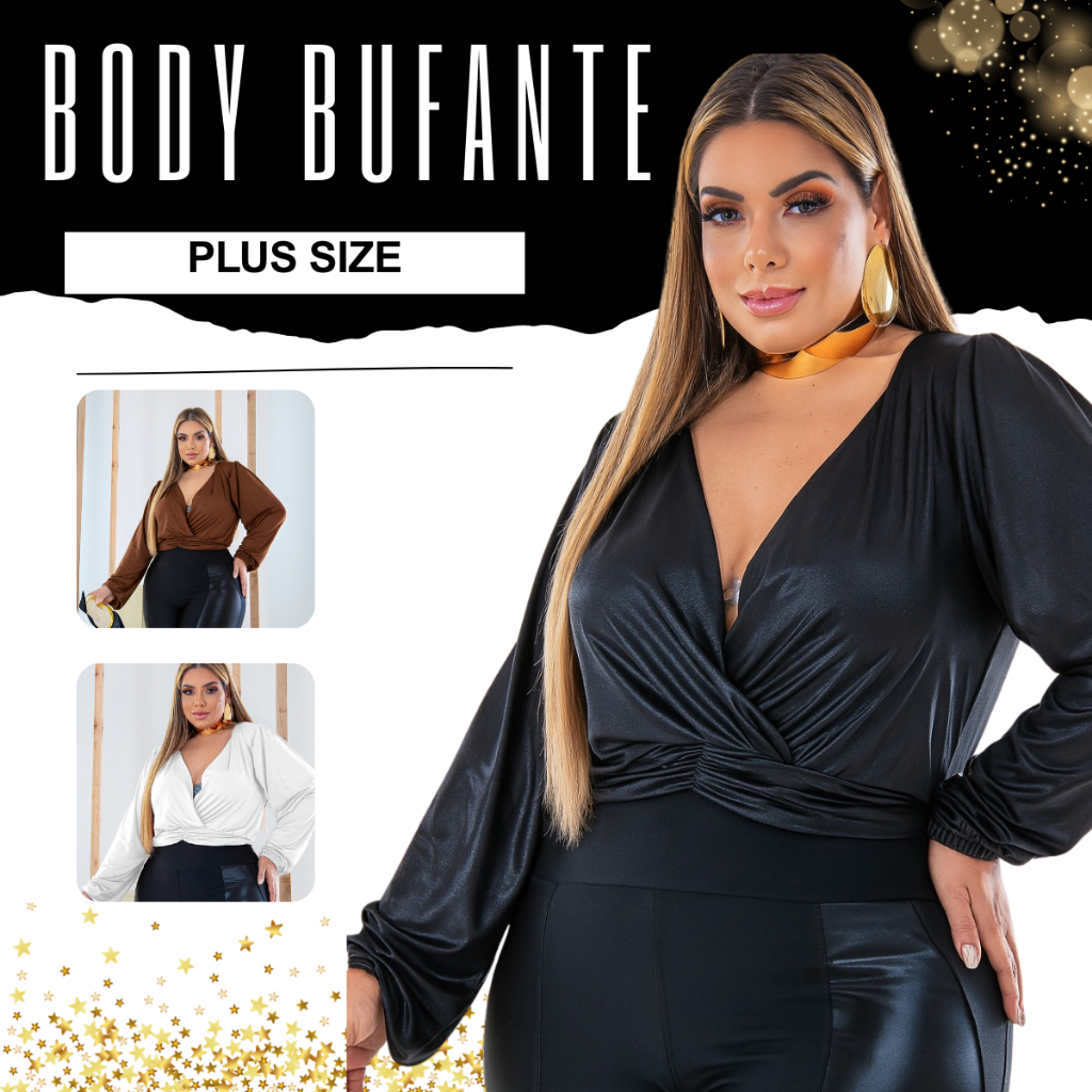Body Camisa plus Size Manga Longa Bufante Verão Leve Fresco Devote V Tendencia Promoção Novidade em Oferta na Shopee