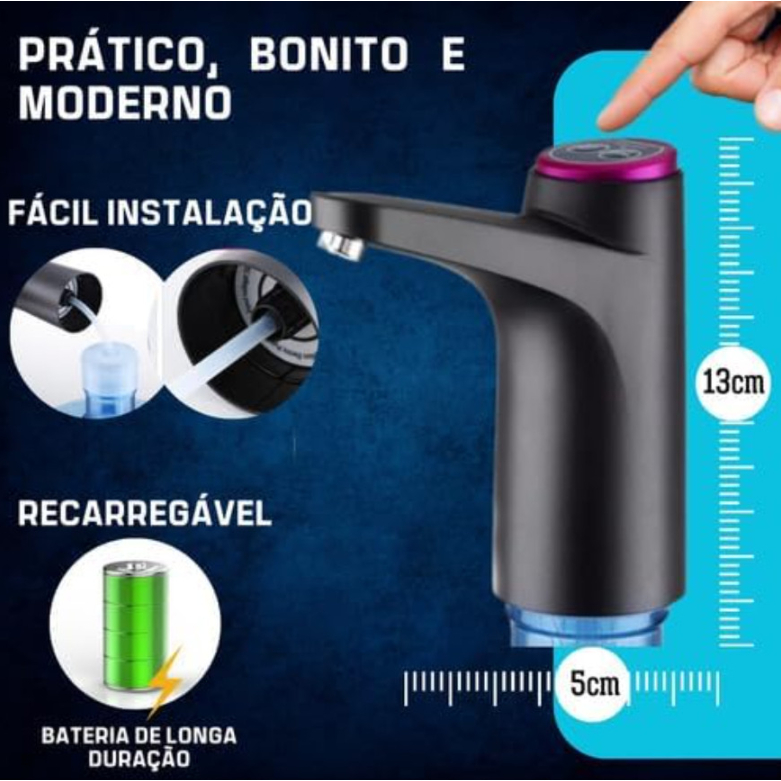 Bomba De Água Elétrica, distribuidor de água automático, bebedouro recarregável USB