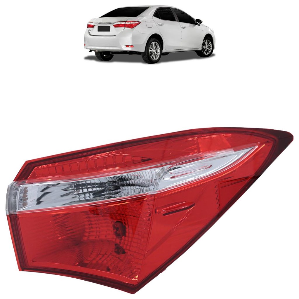 Lanterna Traseira Corolla 2015 2016 2017 Bicolor Canto