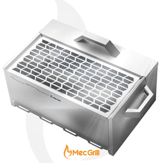 Churrasqueira Ecológica Aço Inox A Carvão para Apartamento Sem Fumaça Ecolong 45x30cm Mec Grill em Oferta na Shopee