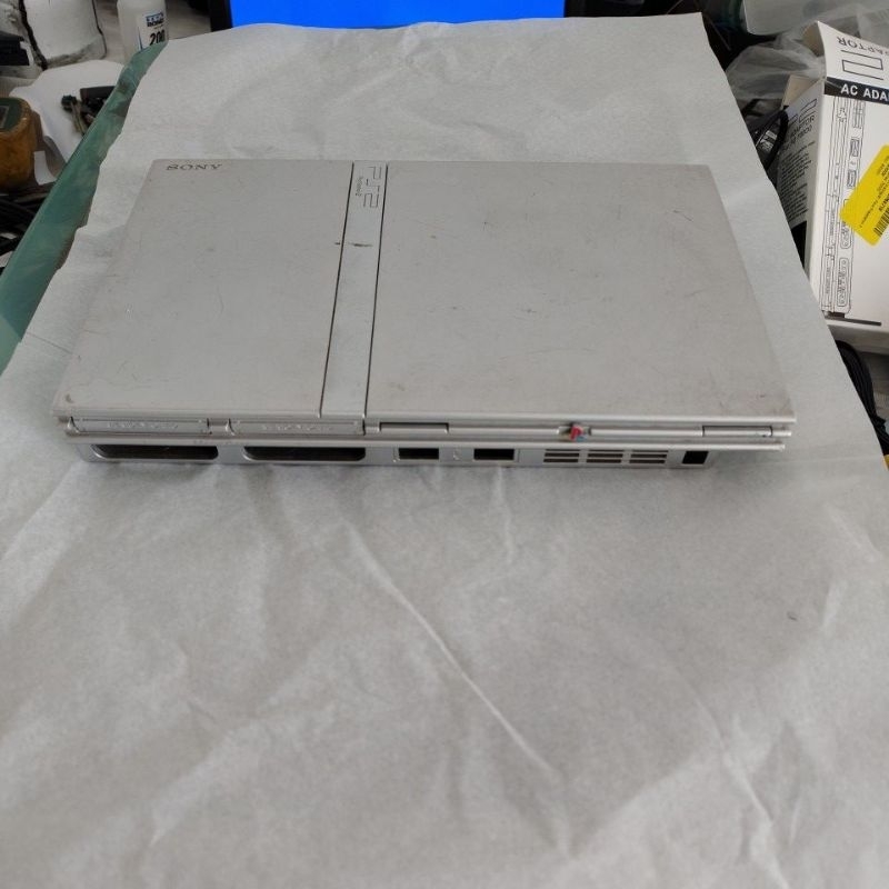 carcaça Playstation 2 Sony prata original