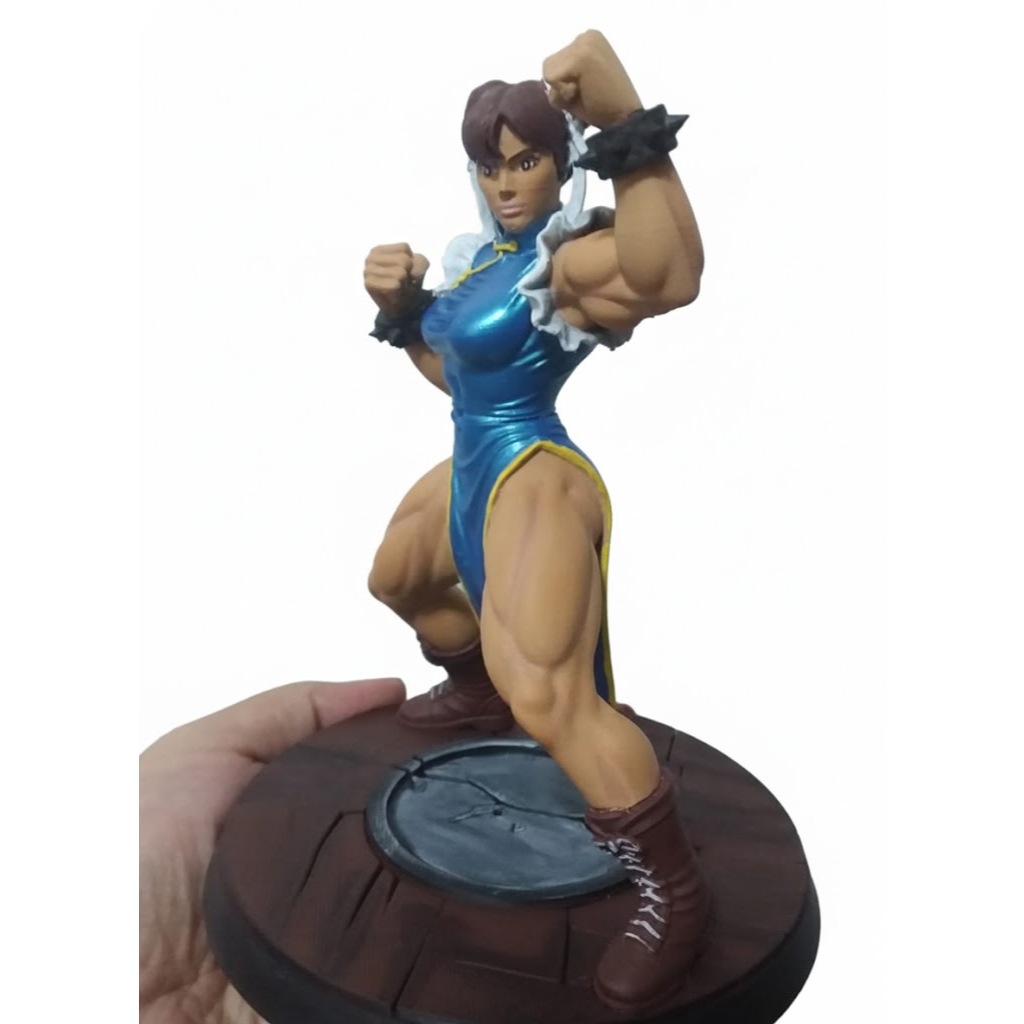 BONECO CHUM-LI STREET FIGHTER COLECIONAVEL EM PLA RESISTENTE.