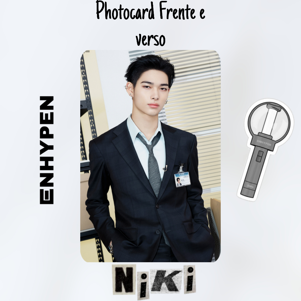 Photocards unitários fanmades ENHYPEN No doubt fatal trouble em Oferta na Shopee