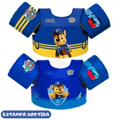 Boia Colete Flutuante Infantil De Natação Patrulha Canina Piscina Para Crianças Salva Vidas