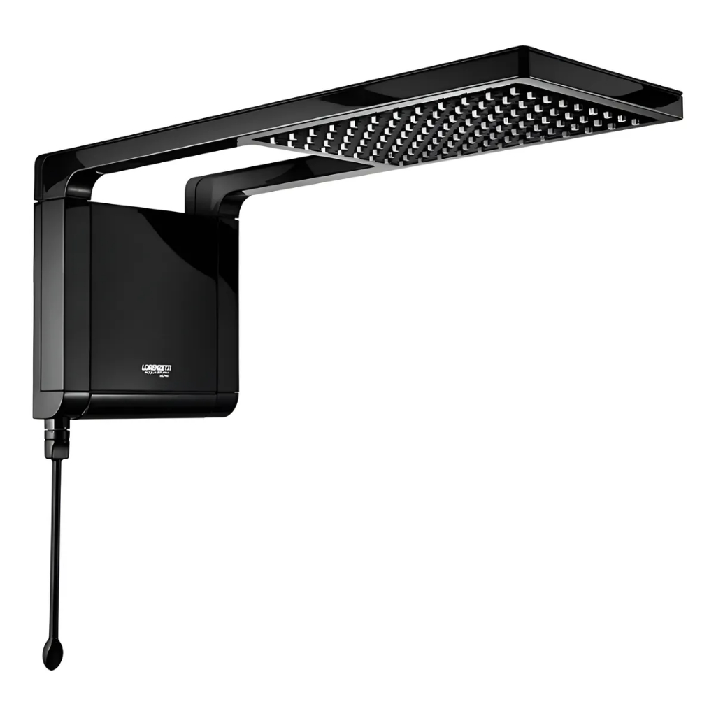 Chuveiro Elétrico Preto De Parede Lorenzetti 7800w 220v