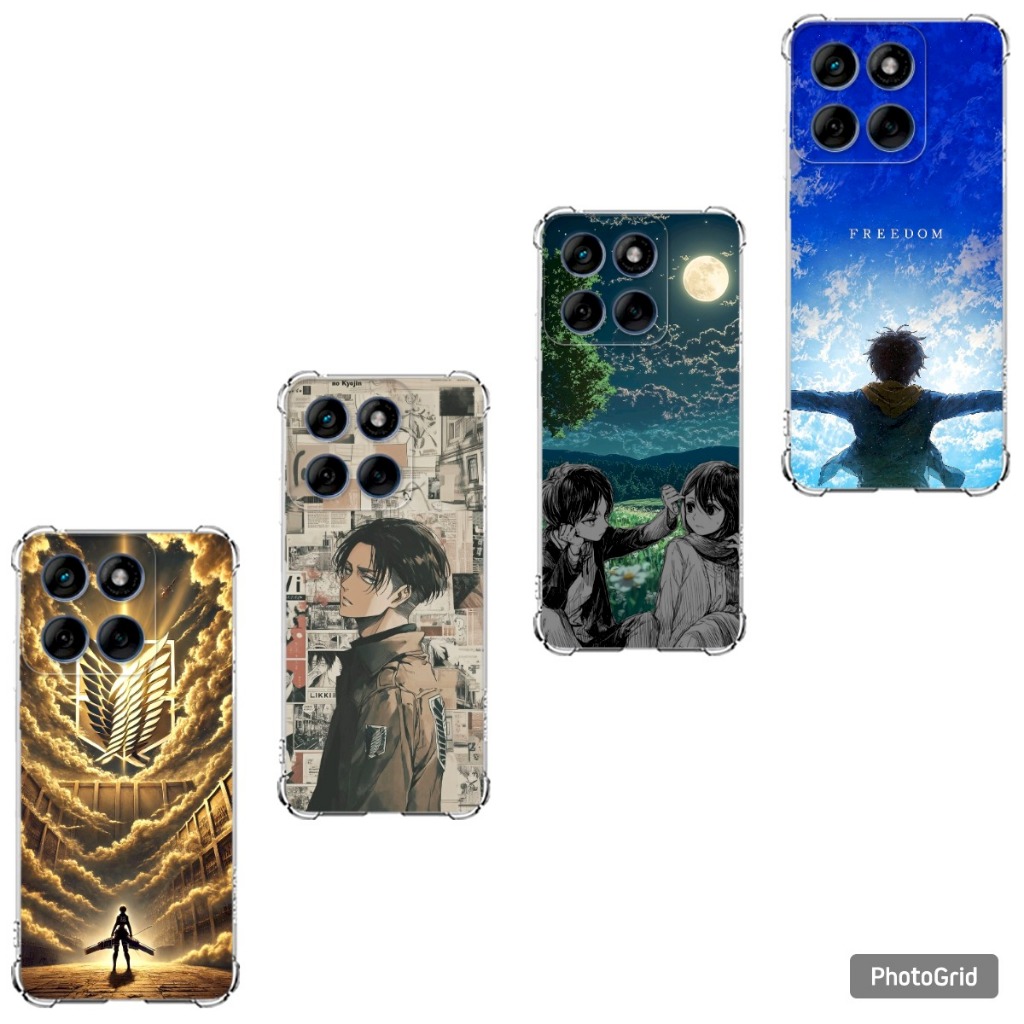 Capa Capinha Moto Edge 60 e Edge 60 Fusion Case TPU, Attack on Titan Shingeki