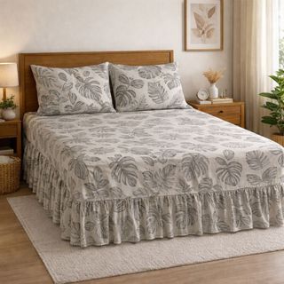 Cobre Leito Eleganci Casal 3 Perças  400 Fios – Conforto, Beleza e Praticidade para o Seu Quarto em Oferta na Shopee