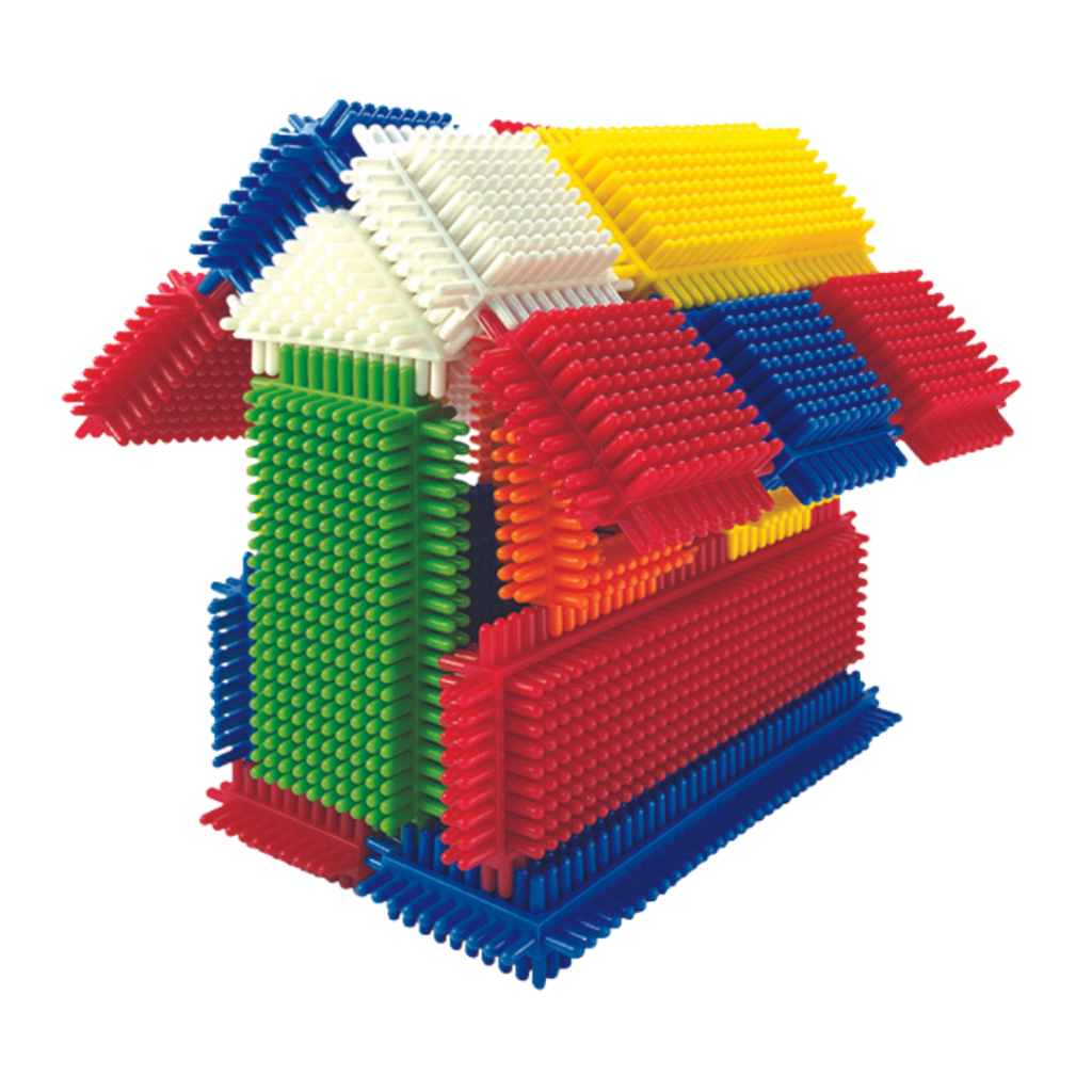 Brinquedo Educativo Bloco De Encaixe 150 Peças Sensorial Didático Infantil Desenvolvimento