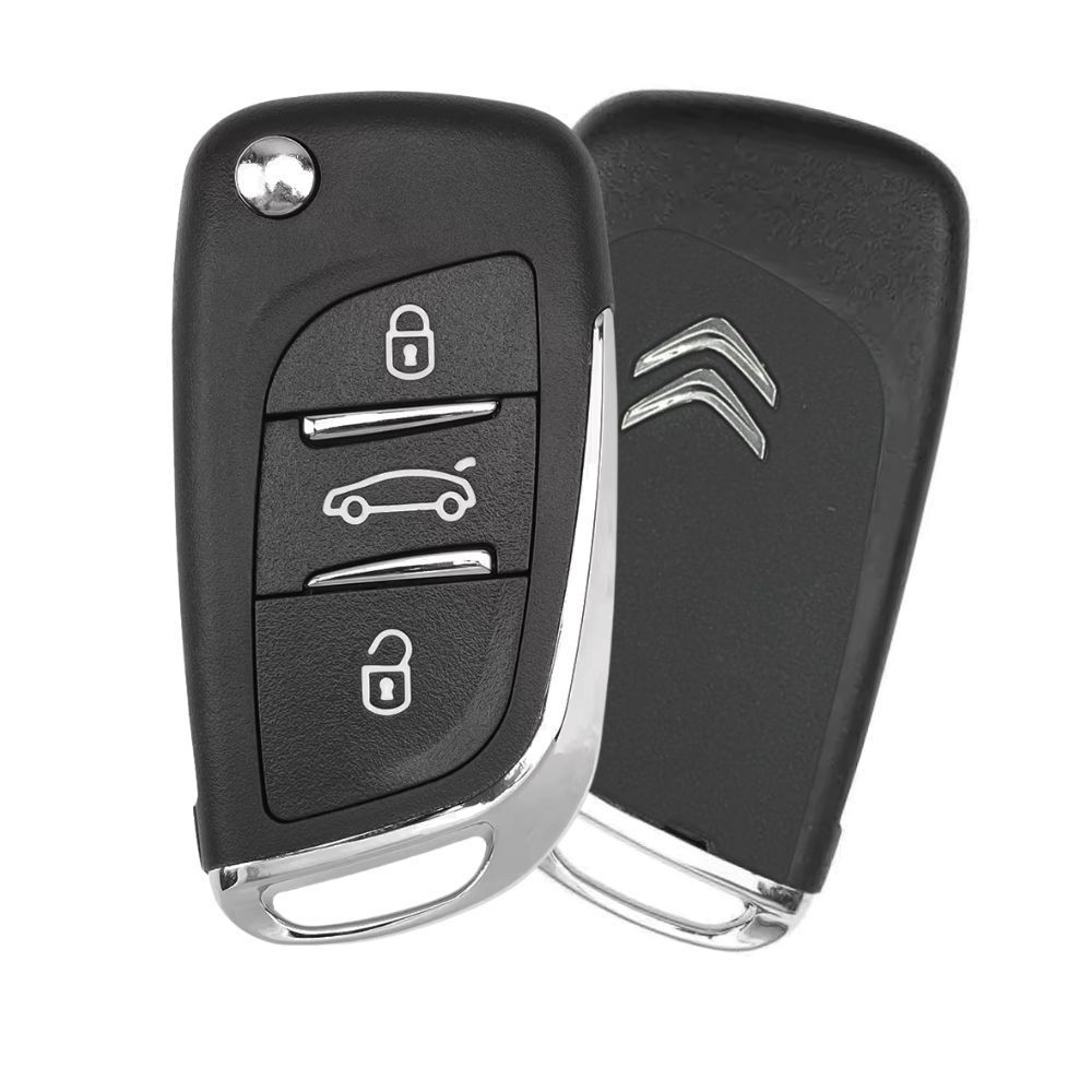 Chave Canivete Cromada Citroen C3 Sedan Pallas Vtr Aircross