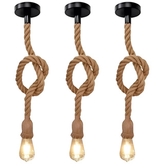Pendente Corda Retro Vintage Rústico Decorativo Teto E27 1M Metro 110v 220v Bivolt (1 UNIDADE) em Oferta na Shopee