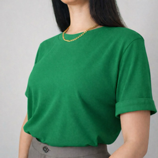 Blusa Feminina T-Shirt 100% Algodão Laura em Oferta na Shopee