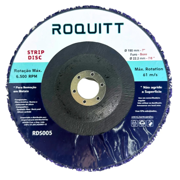 1 Disco De Limpeza Tipo Strip 180mm Roquitt