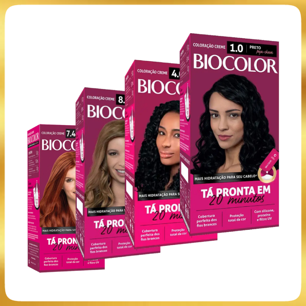 Tinta Coloração Creme Permanente Biocolor