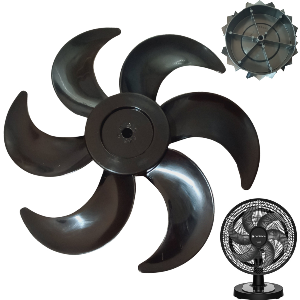 Hélice de Ventilador para Cadence Todos os Modelos de 40cm 6pas vtr404 407 409 410 vtr470 vtr461