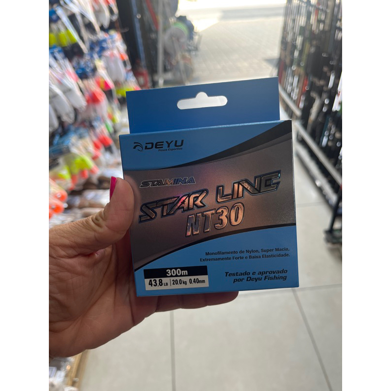 Linha Deyu 0.40  preta 300 metros em Oferta na Shopee