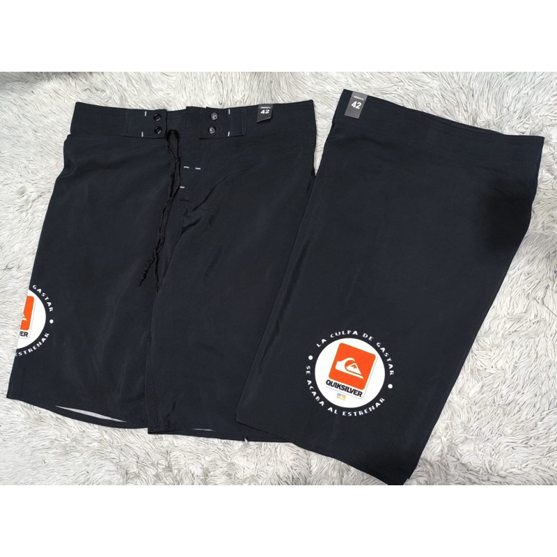 Bermuda de surf masculina no tecido elastano em Oferta na Shopee