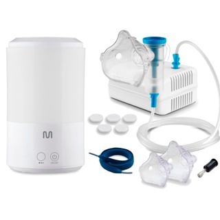 Inalador Compressor Multi Saúde + Umidificador 3l Multilaser em Oferta na Shopee