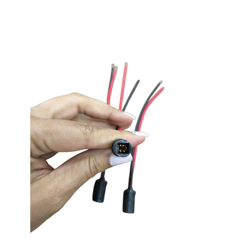 Par Chicote Soquete Conector T5 + Lâmpadas Pingo T5 COB Led Lanterna Farolete Luz de posição Ré Teto