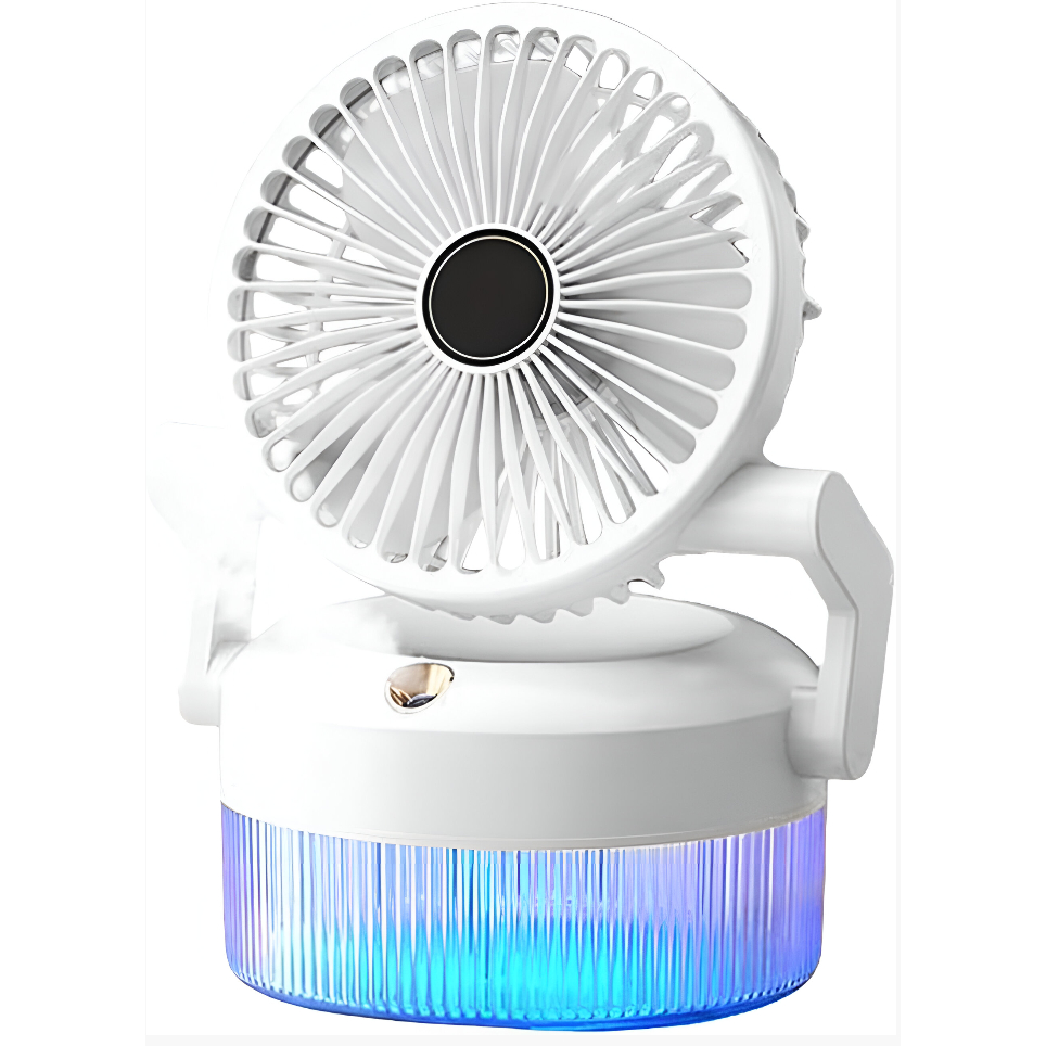 Ventilador Umidificador Portátil Climatizador Ar Condicionado USB 800 ml Casa Ventilador de Mesa