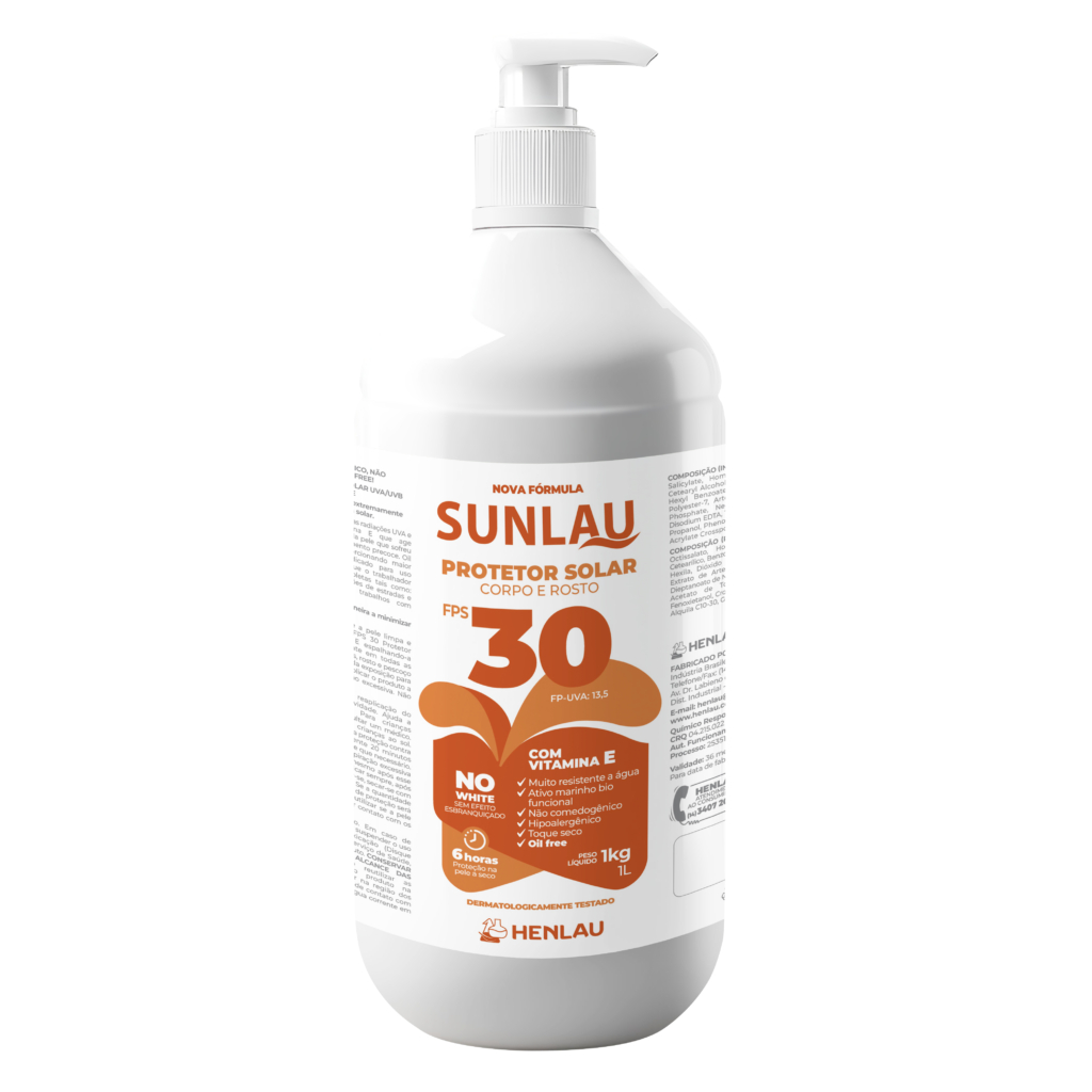 Protetor Bloqueador Solar Sunlau Fps 30 1 kg Hipoalergênico