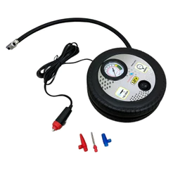 Mini Compressor de Ar Automotivo 12V com 3 Bicos Pneus e Infláveis Compacto e Potente