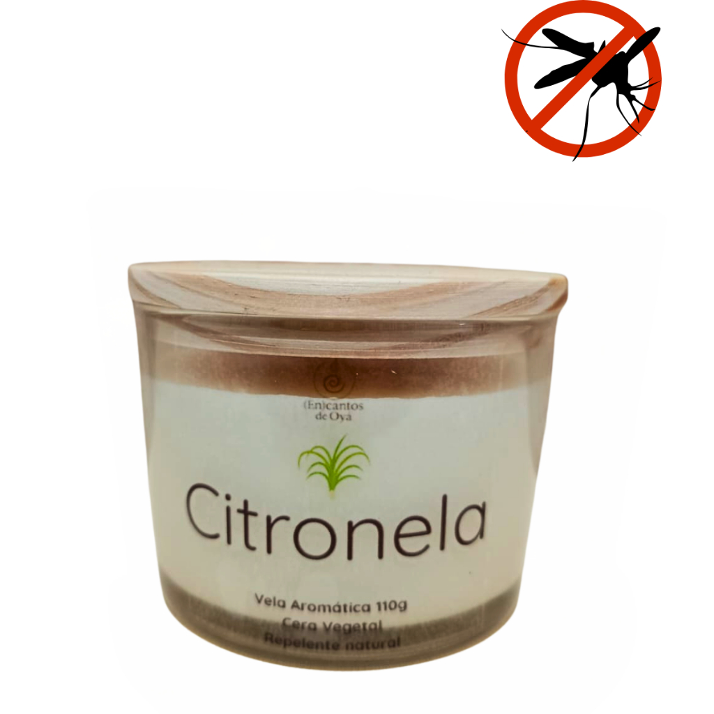 Vela de Citronela Repelente Natural Cera De Coco 110gr em Oferta na Shopee
