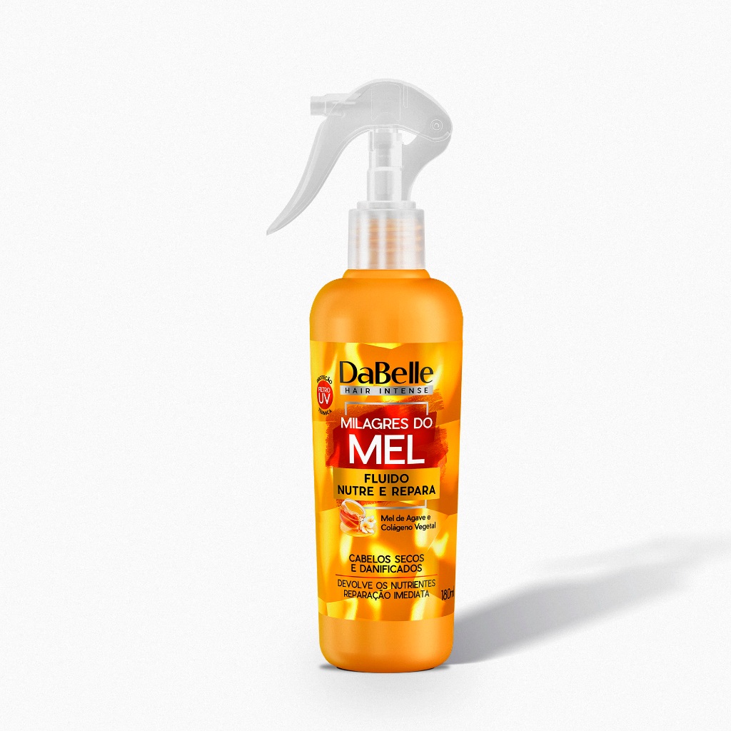 Fluido Nutre e Repara Milagres do Mel Dabelle Hair 180ml em Oferta na Shopee