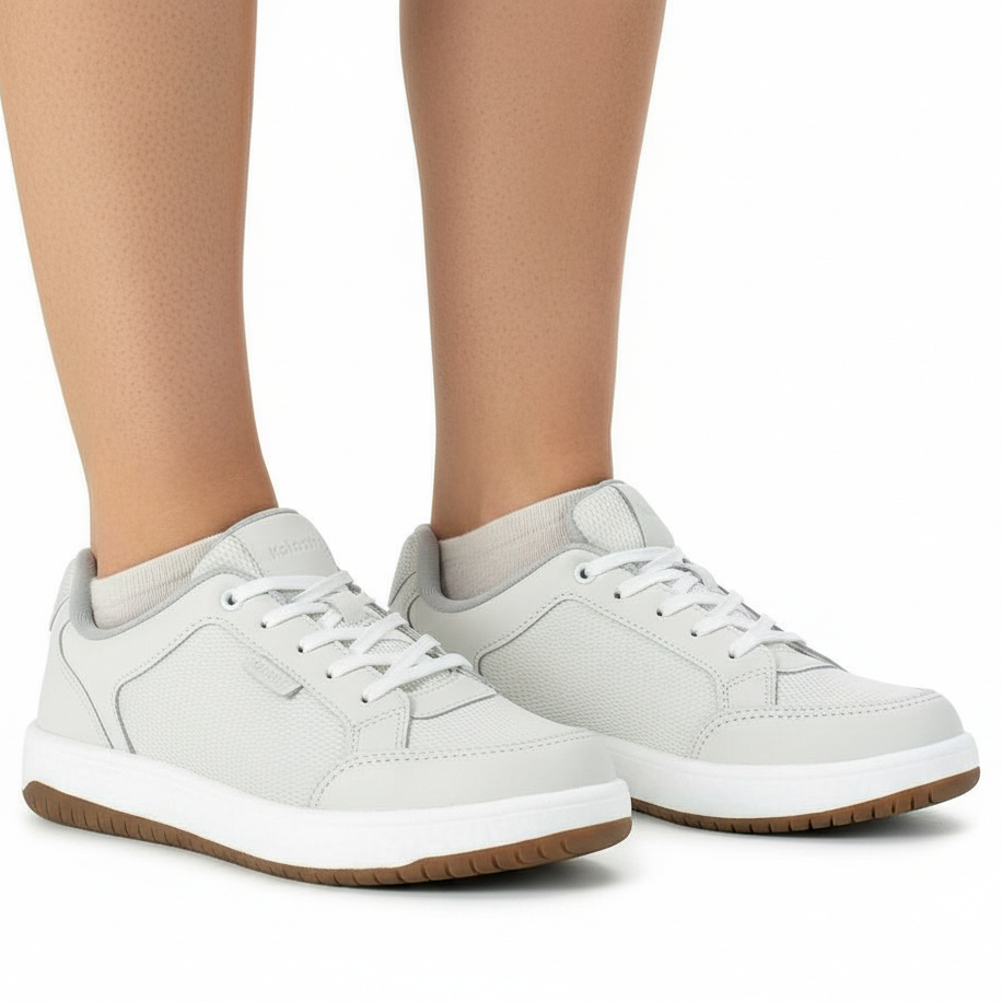 Tênis Masculino Casual Kolosh Medley Couro Legítmo Original Confortável Sola E-TPU Antiderrapante