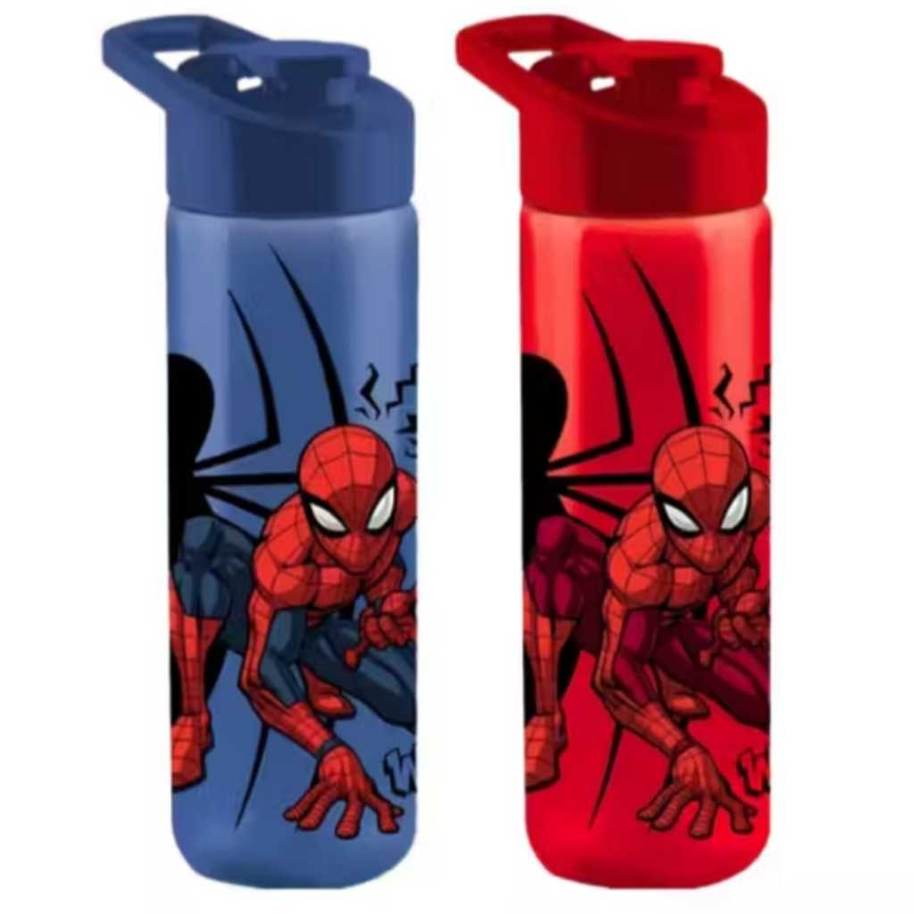 Garrafa Infantil Homem-Aranha 700ml – Squeeze Super-Herói, Livre de BPA, Tampinha Ideal para Escola