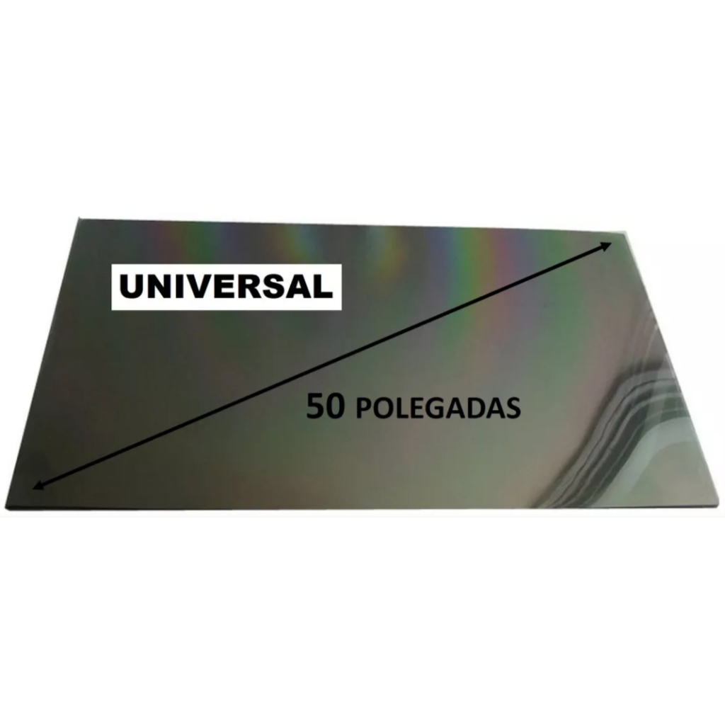 Pelicula Polarizada pra TVs 50 Polegadas + Brinde Espatula