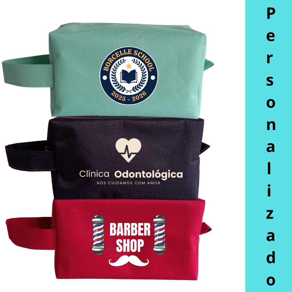 Kit Necessaire Unidades Personalizada Brinde Lembrancinha Eventos Logo ou Nome