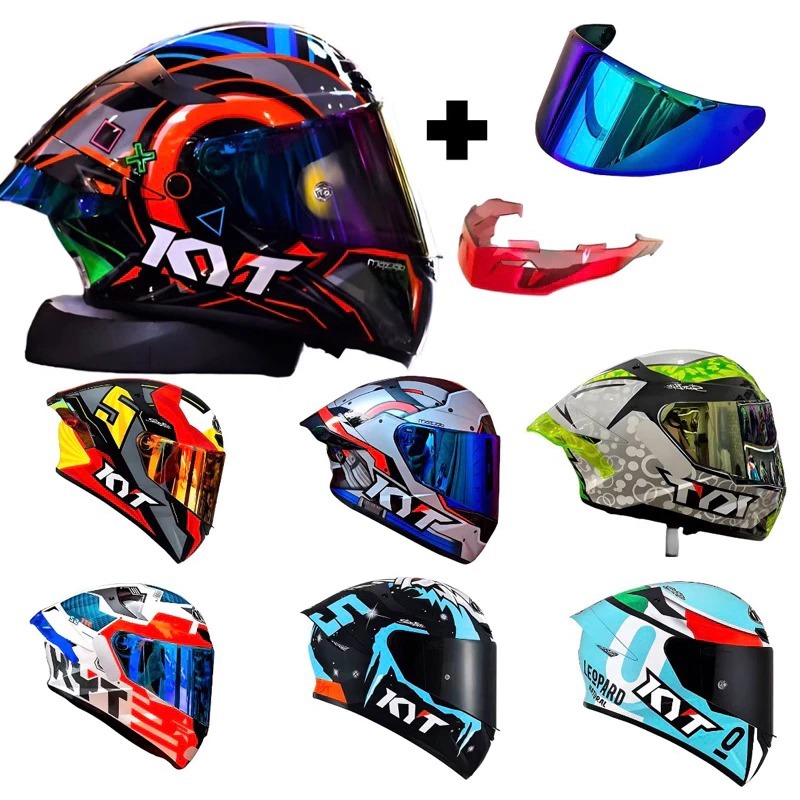 Capacete Kyt Tt Course Combo Kit Viseira + Aerofolio