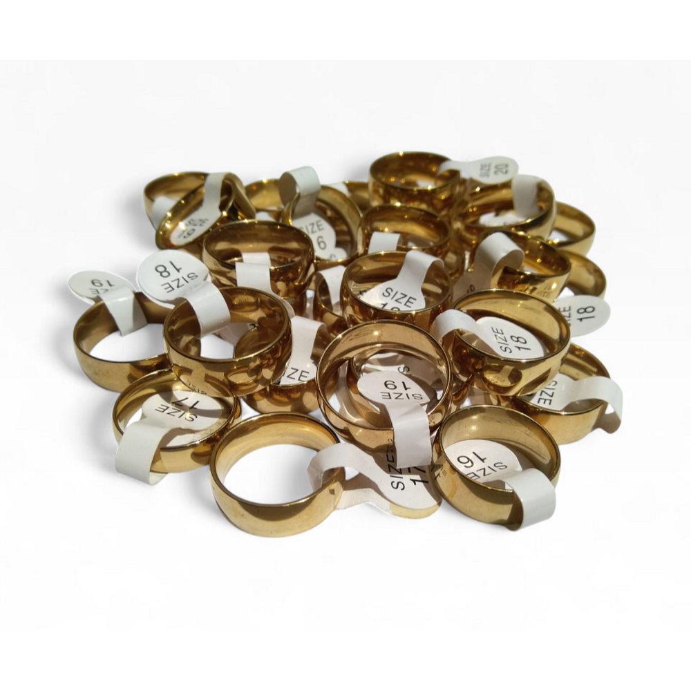 Aliança Anatômica - Ouro- 7mm  Kit com 30 aliança