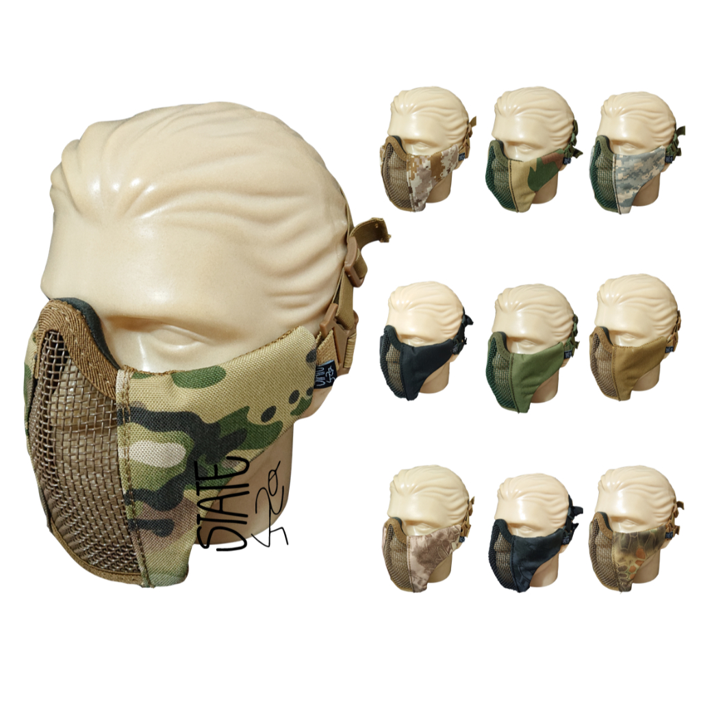 Máscara Airsoft Confort M1 Meia Face Proteção Tela