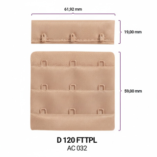 Colchete Largo Triplo Fecho Para Sutiã 6cm x 6cm com 10 unidades em Oferta na Shopee