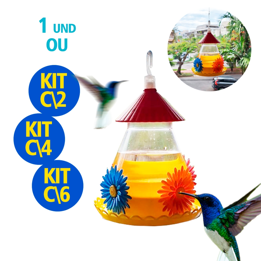 Bebedouro Beija-flor Primavera Anti Formiga com Poleiro Luxo Jardim Varanda e Sacada Passaro e Aves em Oferta na Shopee