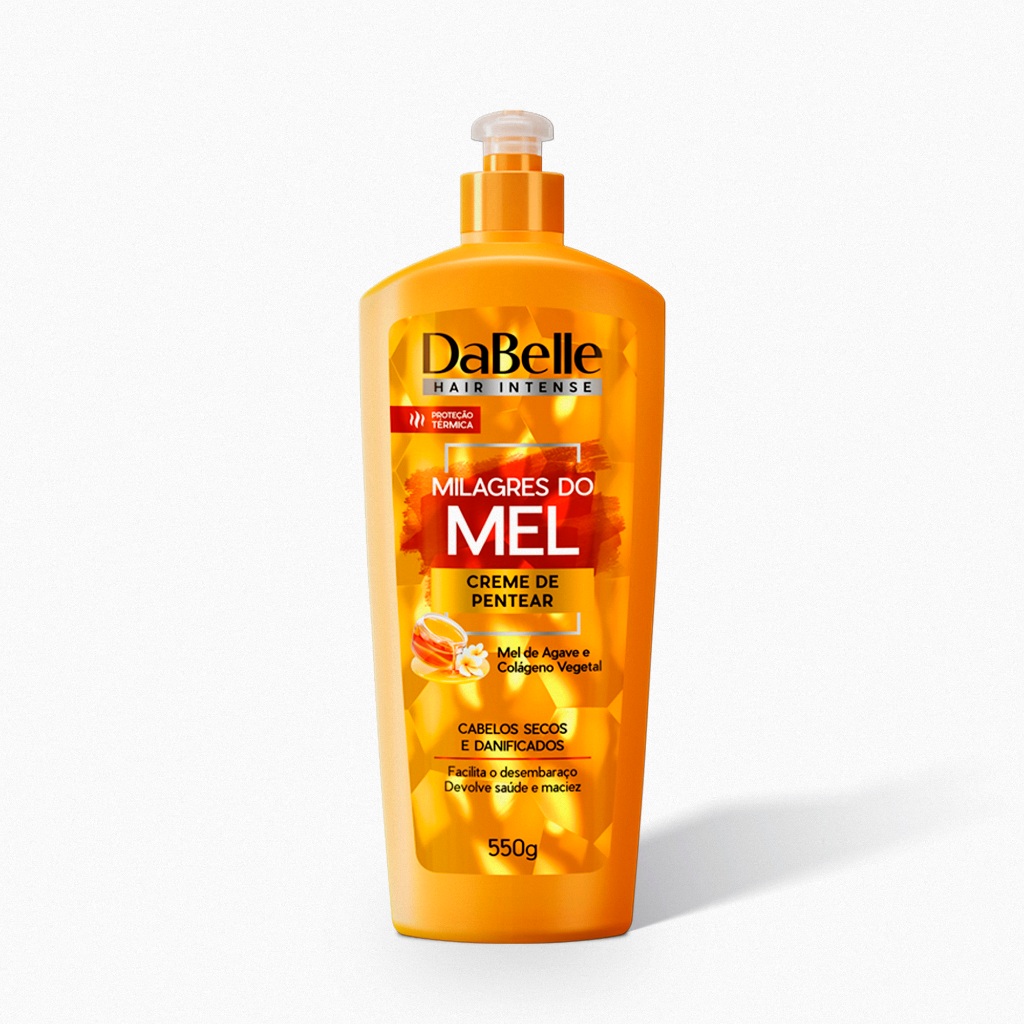Creme de Pentear Milagres do Mel - Dabelle Hair 550g em Oferta na Shopee