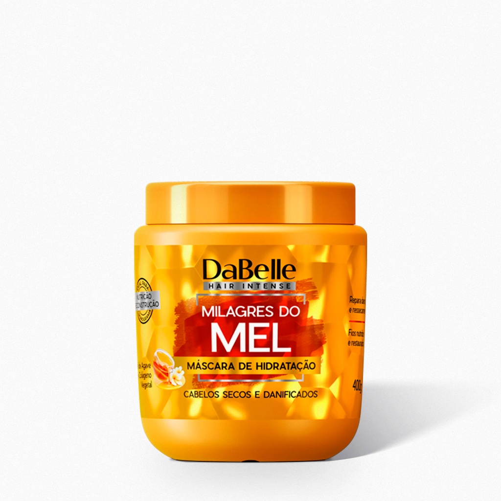 Máscara Milagres do Mel DaBelle Hair 400g em Oferta na Shopee