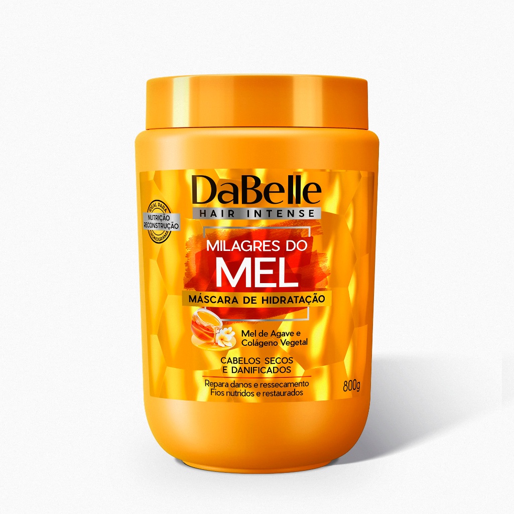 Máscara Milagres do Mel DaBelle Hair  800g em Oferta na Shopee